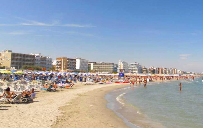 Un panorama della città di Milano Marittima
